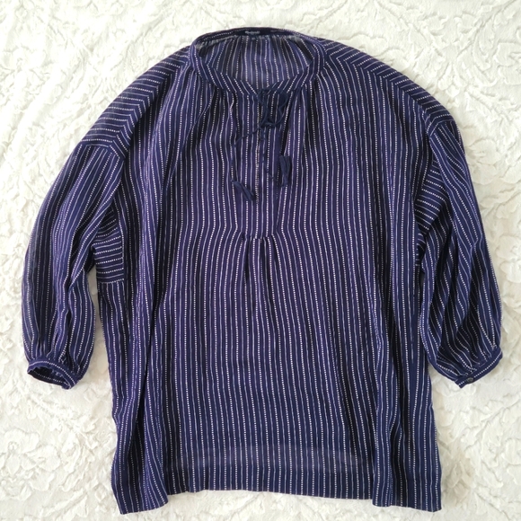 Madewell Striped Blouse - Picture 2 of 5